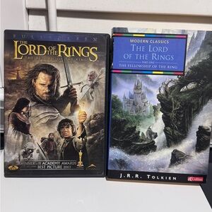 ✨🧙‍♂️ One Ring, Two Epic Adventures! 🧙‍♂️✨
The Lord of the Rings Book + DVD